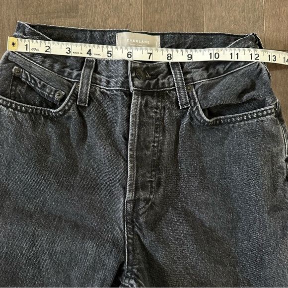 Everlane‎ The 90's Cheeky Jean Black Classic Button Fly 25 Ankle - Picture 3 of 8